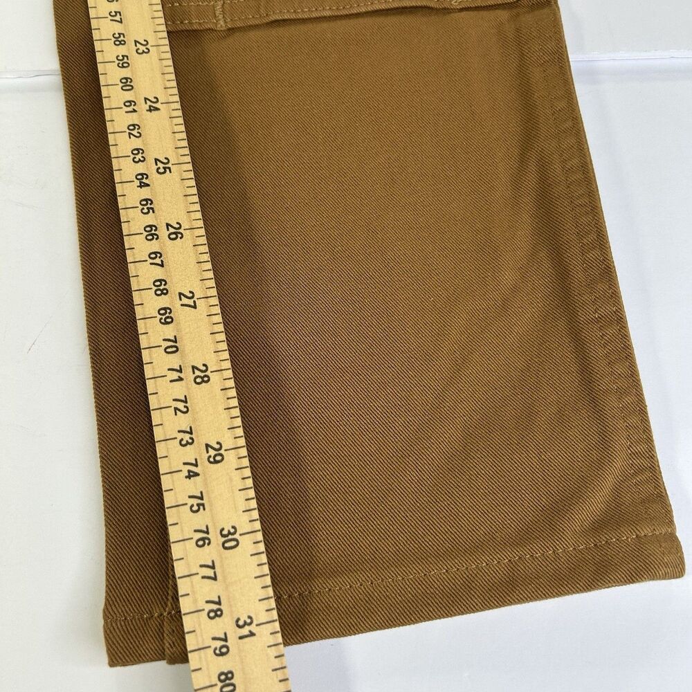 Carhartt Womens Rugged Flex Work Pants 8 Tall Brown Relaxed Fit Double Front - Picture 4 of 10